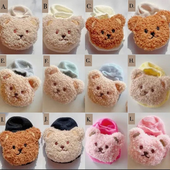 Teddy Bear Tootsie Non-Slip Baby Socks Age NB-12M - Picture 5 of 5